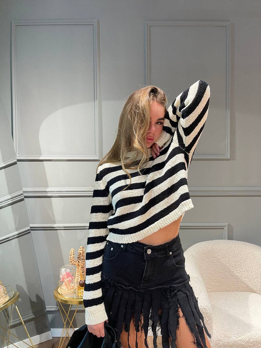 Lovely Sisters Maglia a righe in filo Latest stili
