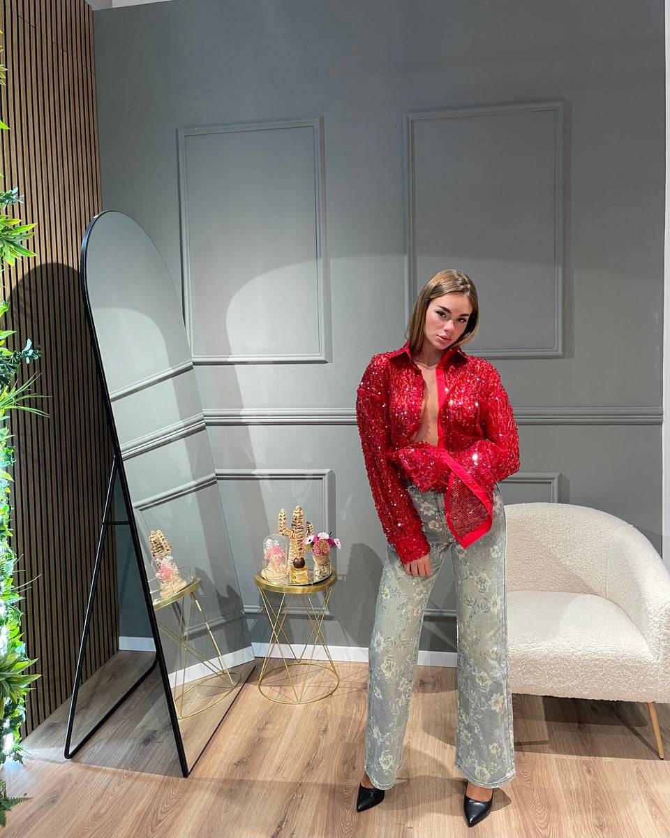 Lovely Sisters Camicia Nives rossa 50% di sconto per tempo limitato