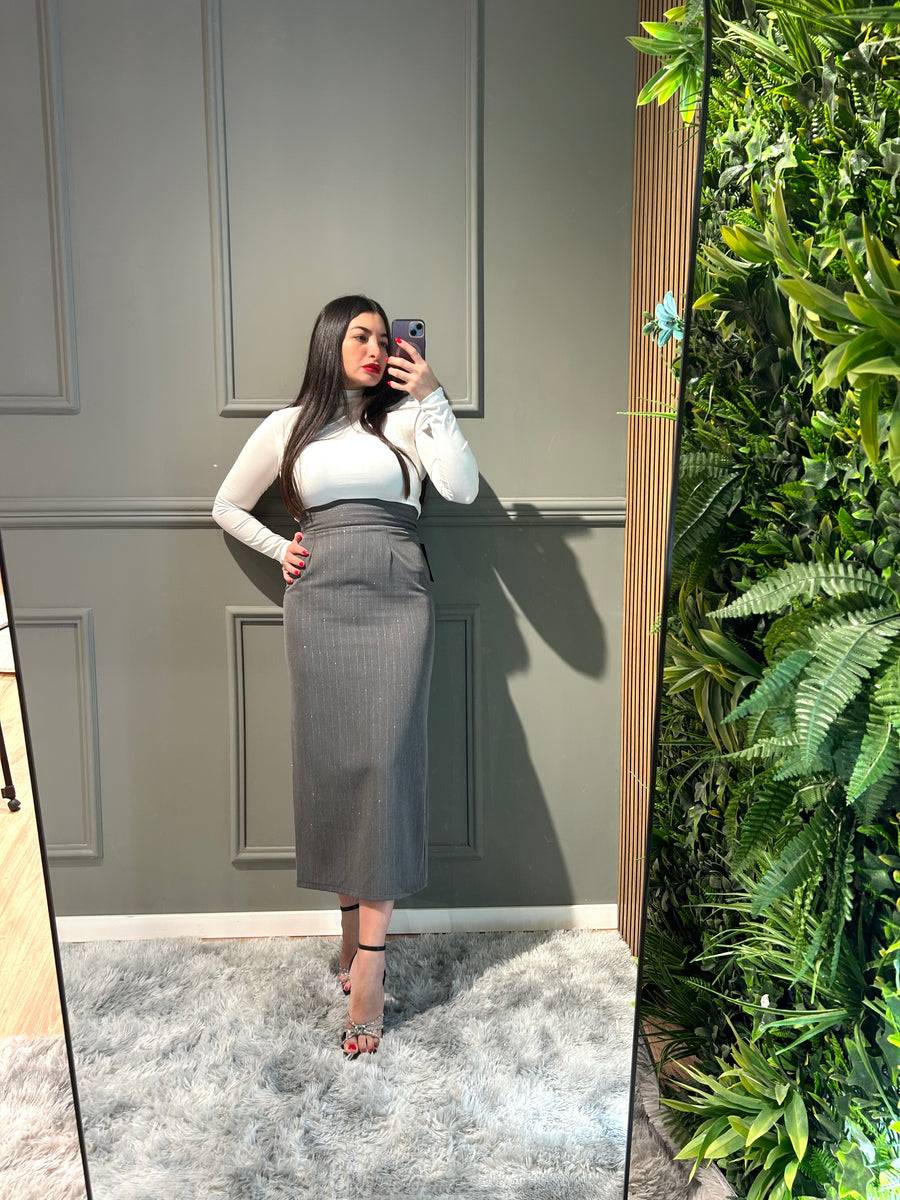 Lovely Sisters Gonna gessata con glitter Outlet