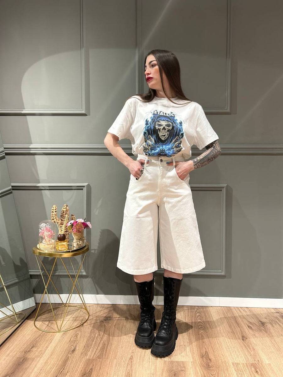 Lovely Sisters Bermuda Bianco Fino al 55% di sconto