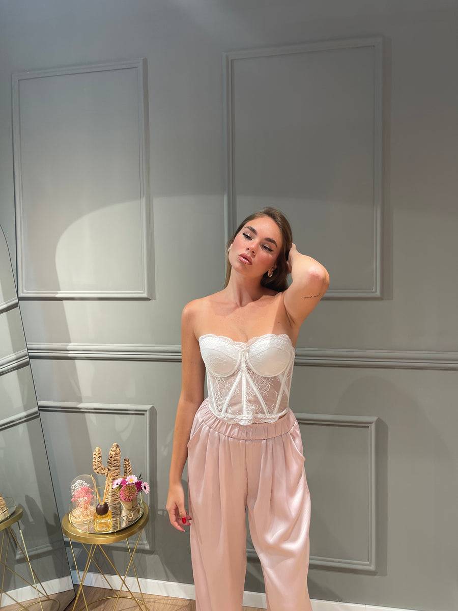 Lovely Sisters Corpetto Dafne Bianco Latest fashion