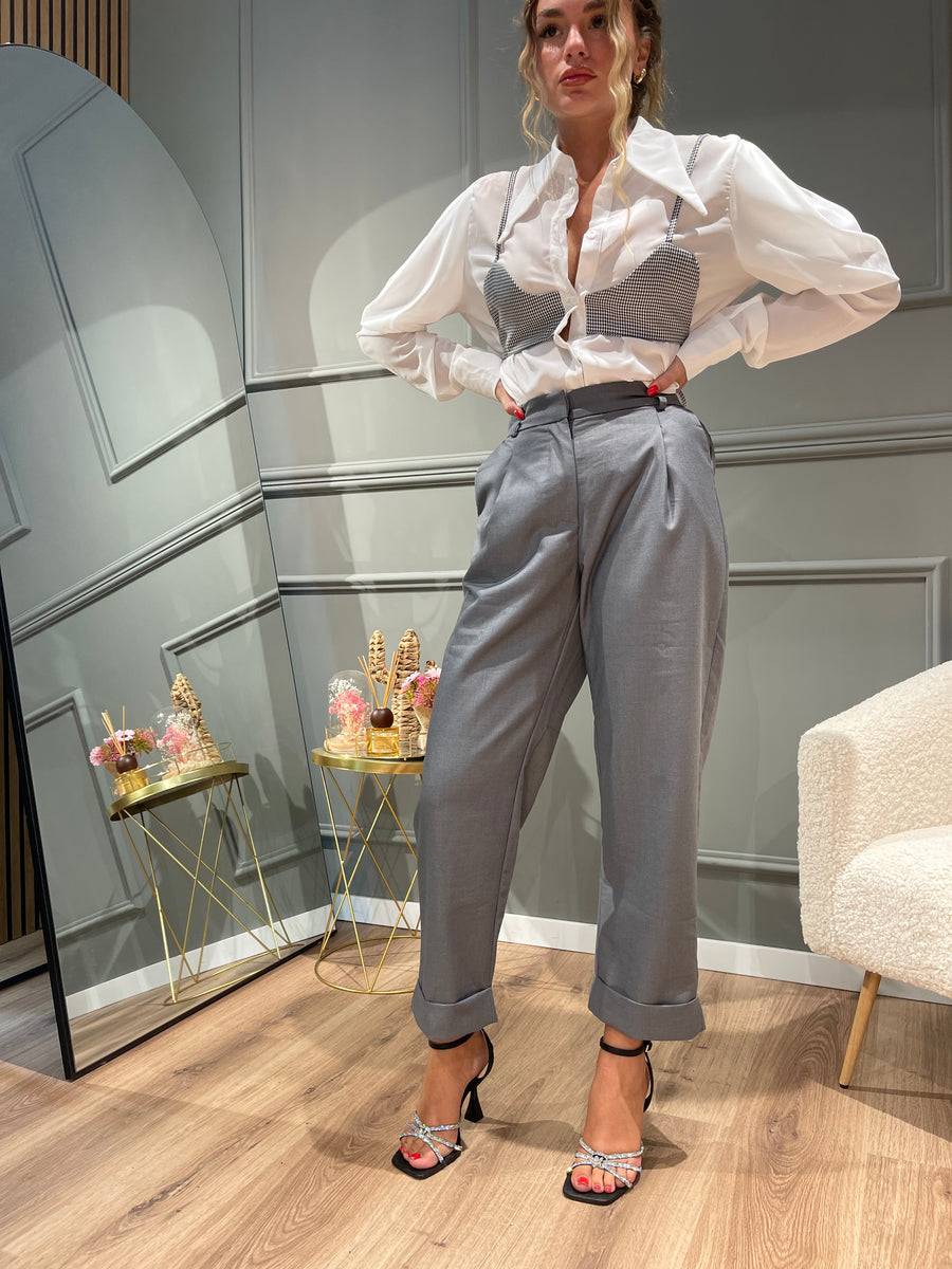 Lovely Sisters Pantalone classico grigio Bestseller