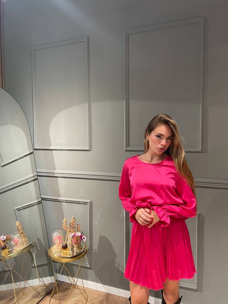 Lovely Sisters Abito Plissè fuxia Fino al 55% di sconto