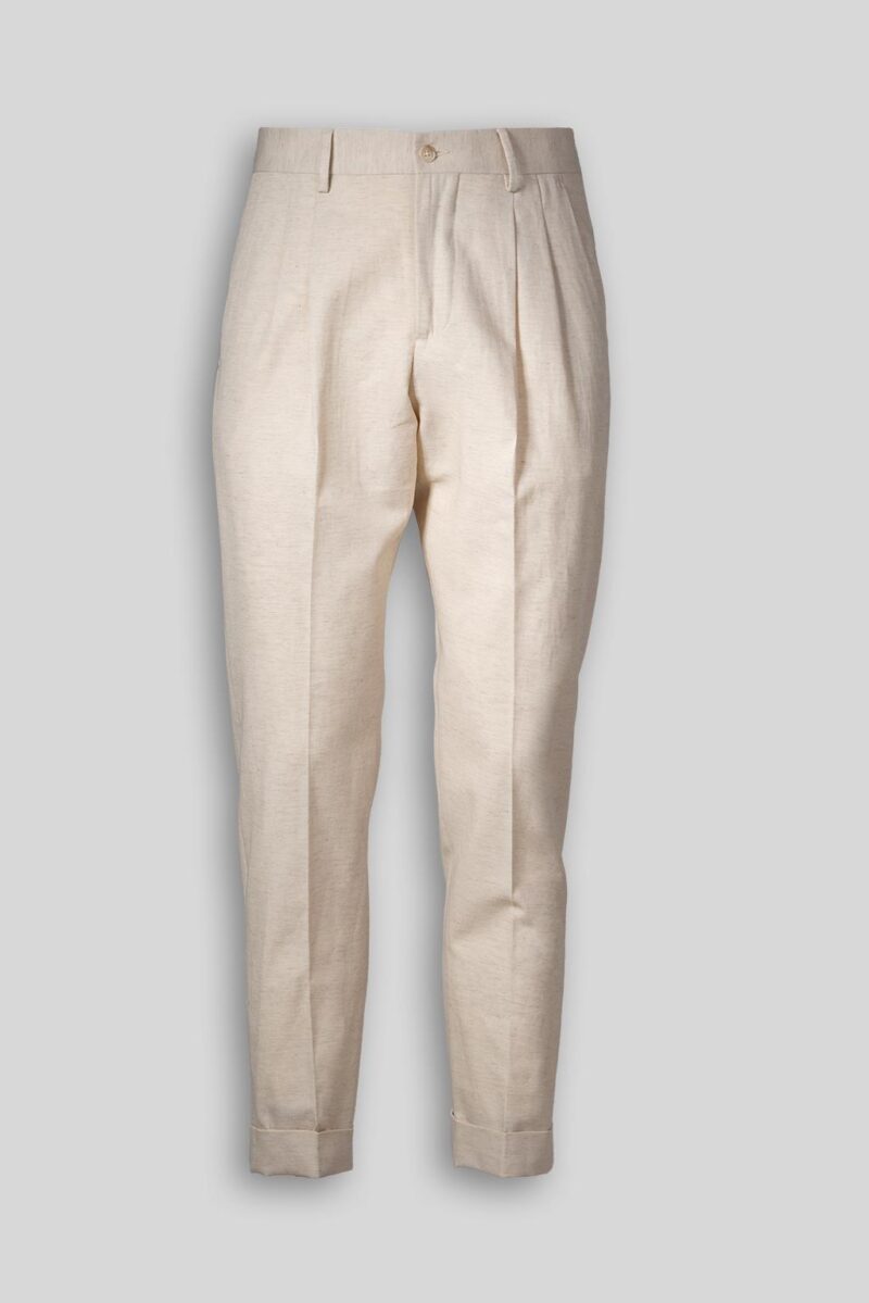 Luca Bertelli Pantalone in misto lino Nuova