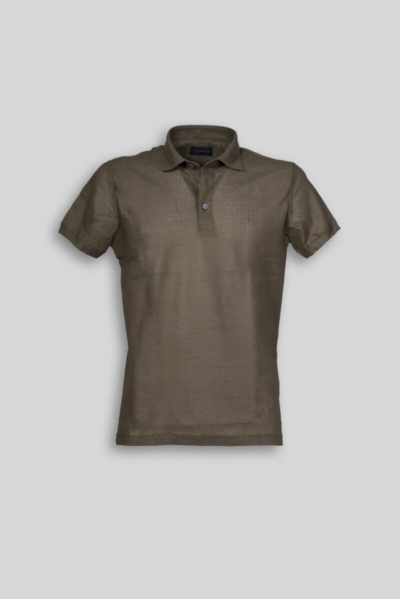 Luca Bertelli Polo in tessuto a nido d’ape Qualità Garantita