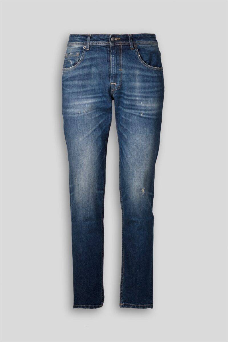 Luca Bertelli Jeans stone washed sabbiato Online