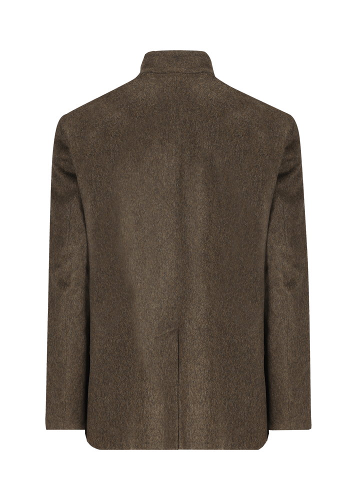 Luis Trenker Blazer in loden con colletto alla coreana Lusandro In Vendita
