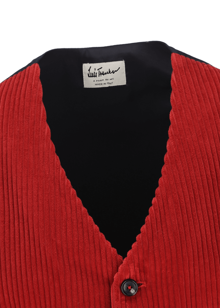 Luis Trenker Gilet in velluto a coste Lusebastian Vendite Flash