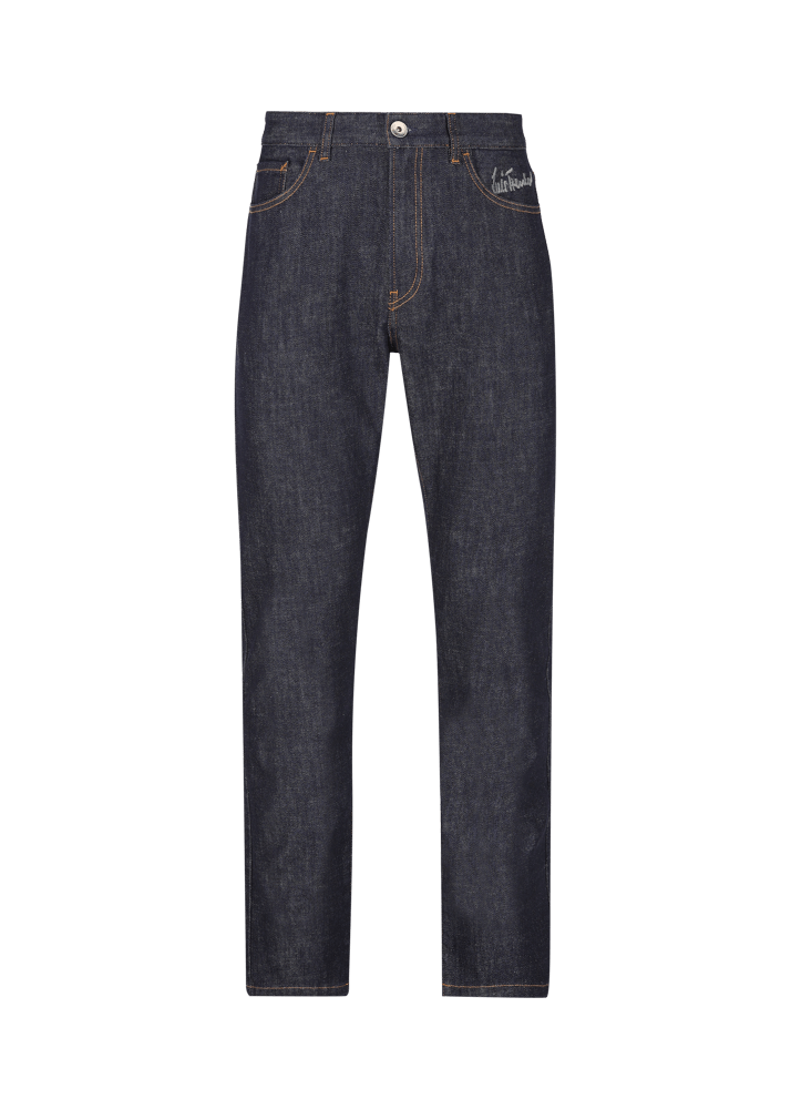 Luis Trenker Jeans con design a cinque tasche Lupetrus 2025