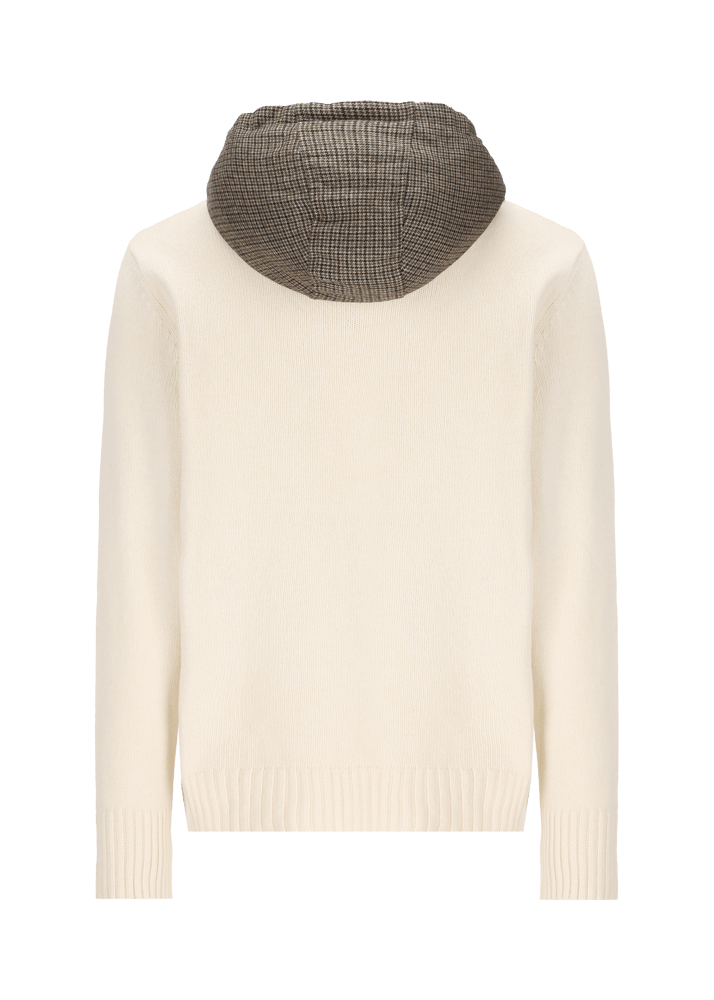 Luis Trenker Pullover lavorato a maglia con cappuccio Luwilfried In Linea
