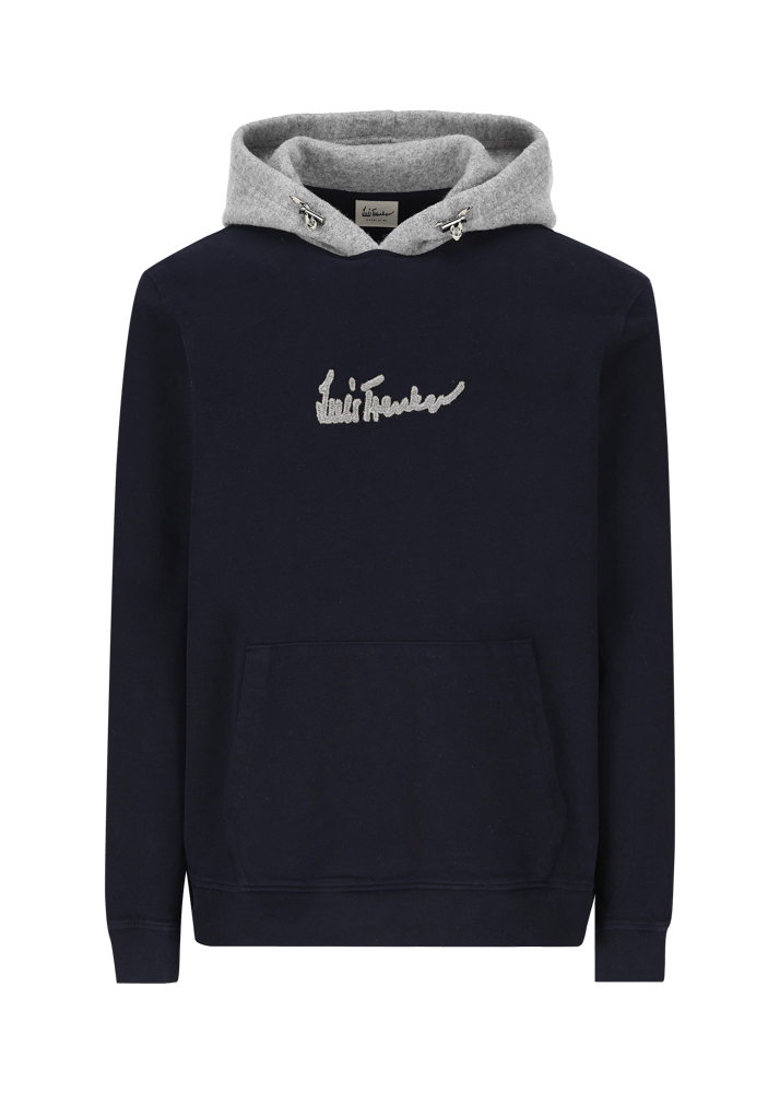 Luis Trenker Pullover con cappuccio e logo Luphilipp Qualità