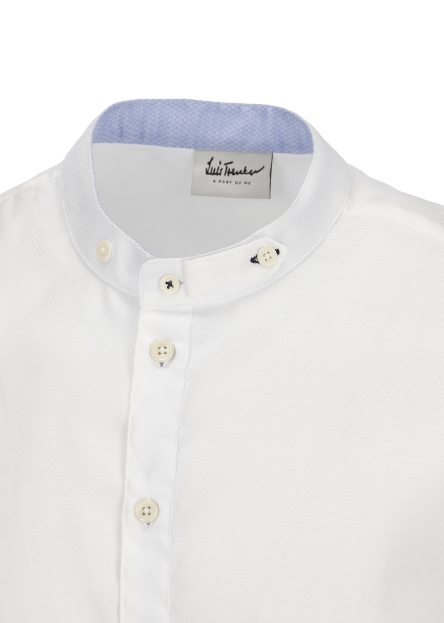 Luis Trenker Camicia con colletto alla coreana modello Lubernet In Vendita