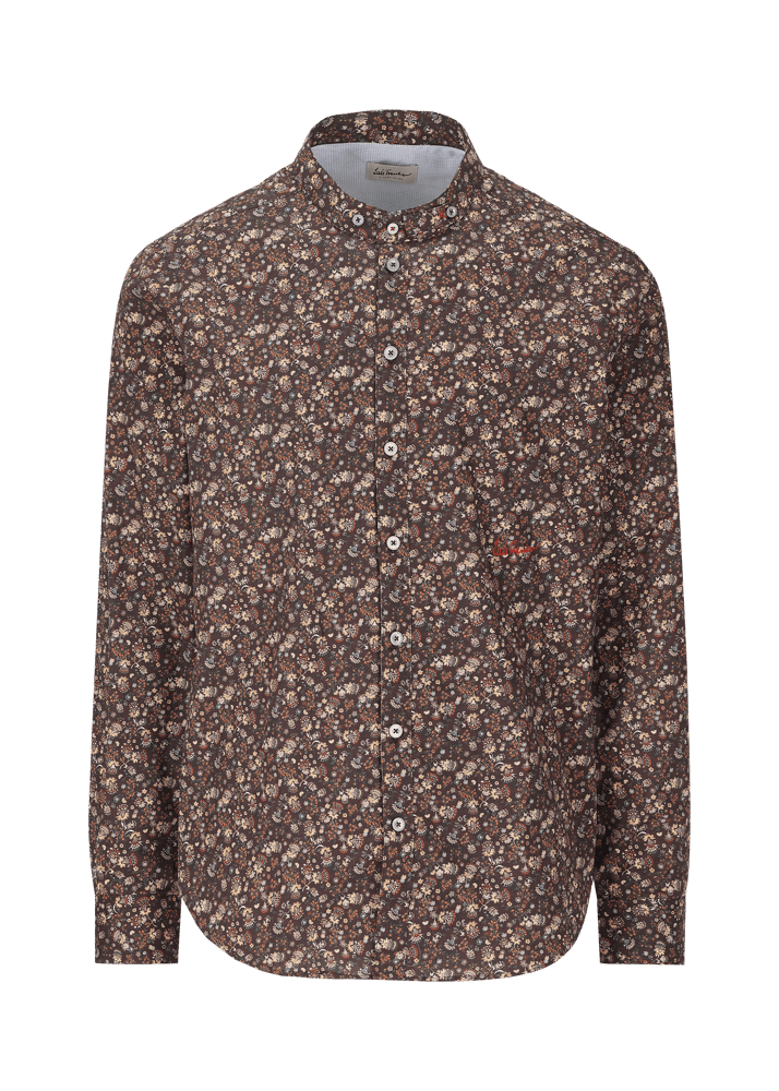 Luis Trenker Camicia con motivo floreale Lubernet Pezzi Unici