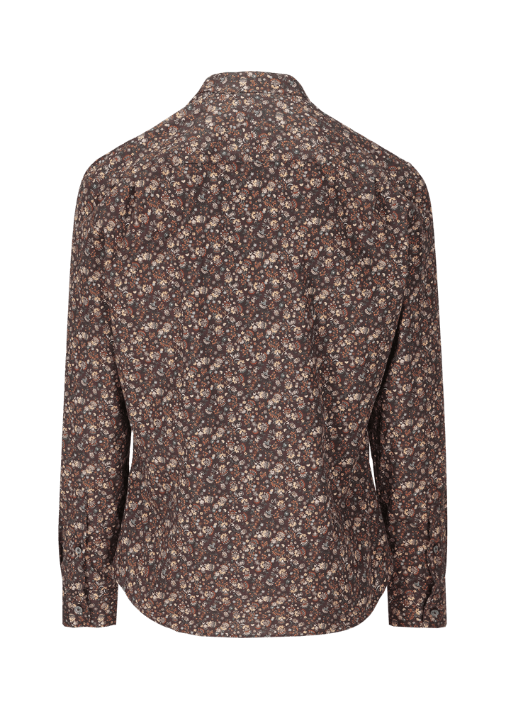 Luis Trenker Camicia con motivo floreale Lubernet Pezzi Unici