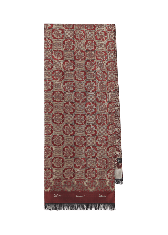 Luis Trenker Sciarpa in seta jacquard modello Lufranzi Hotsell