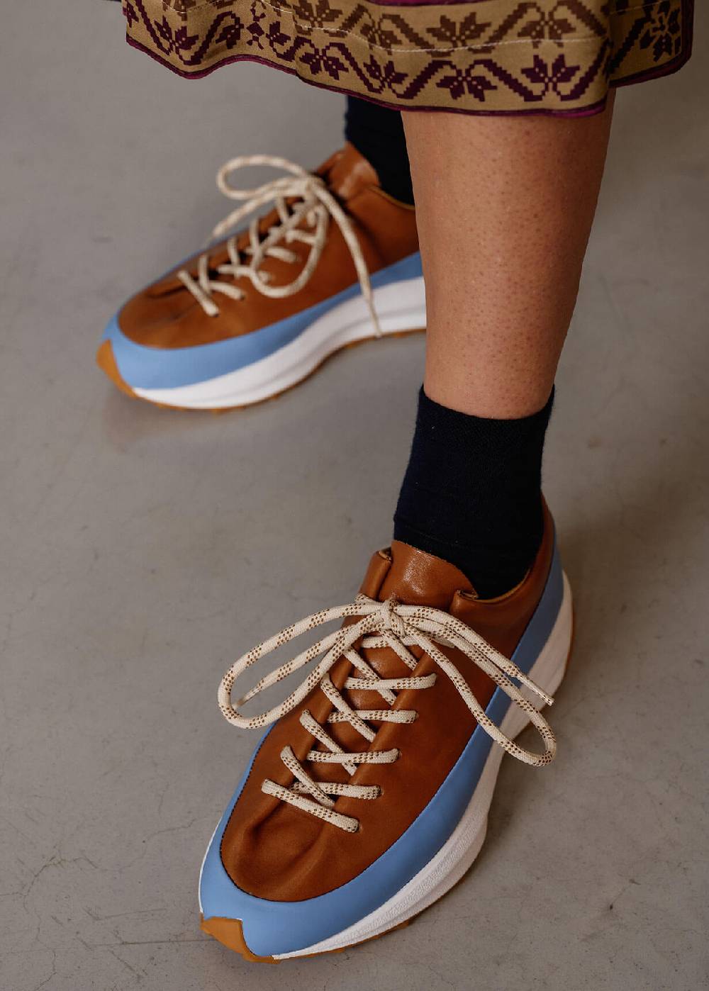 Luis Trenker Sneaker in pelle con suola a zeppa Luleandras Negozio