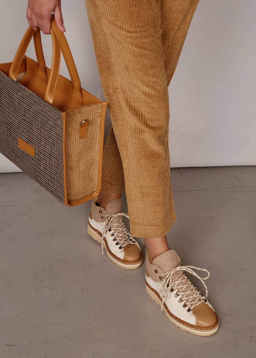 Luis Trenker Sneaker alta in materiale misto Lugioanna Italia