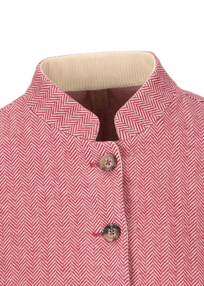 Luis Trenker Blazer con motivo a spina di pesce modello Luranda Sconto