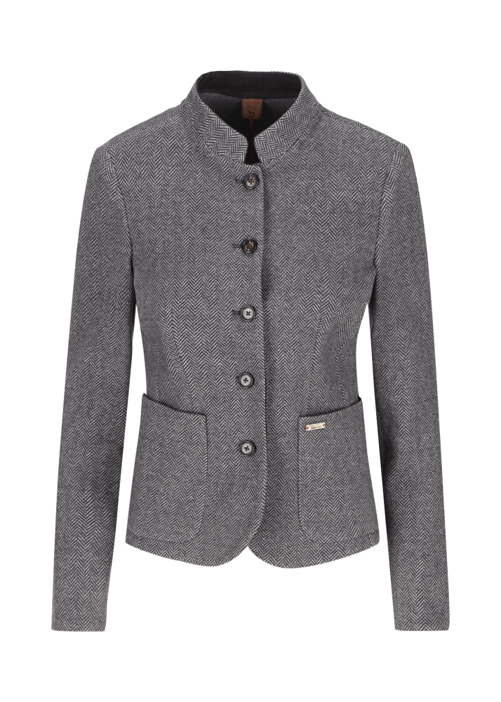 Luis Trenker Blazer con motivo a spina di pesce modello Luranda Offerta