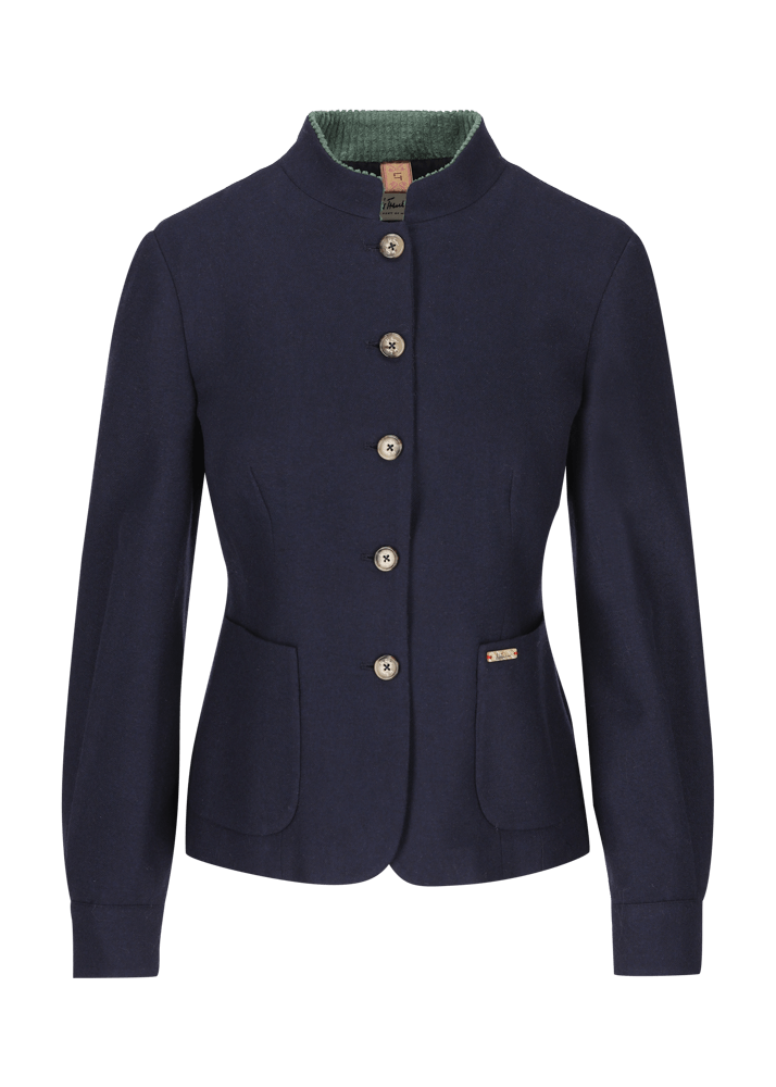 Luis Trenker Blazer di flanella con colletto alla coreana Luviola Outlet