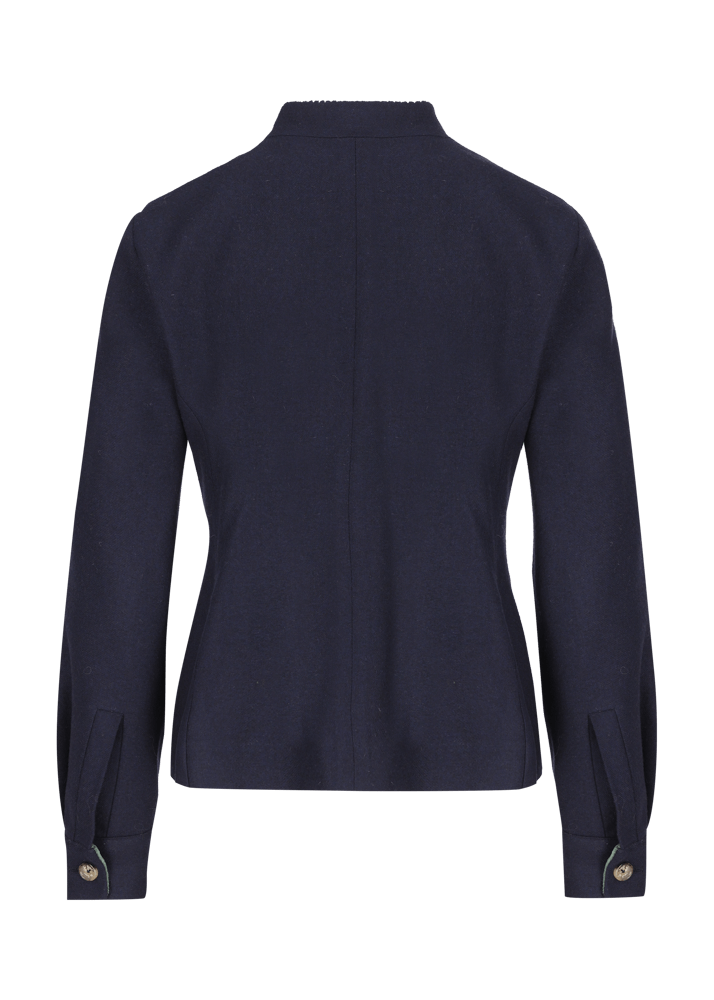 Luis Trenker Blazer di flanella con colletto alla coreana Luviola Outlet