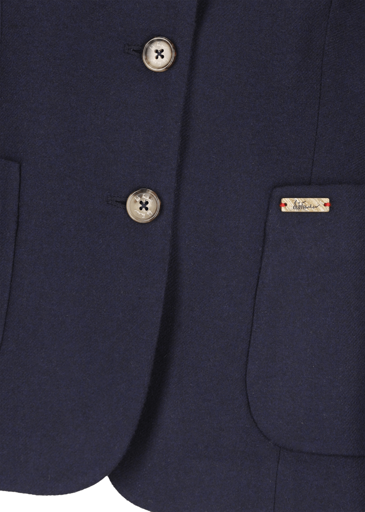 Luis Trenker Blazer di flanella con colletto alla coreana Luviola Outlet