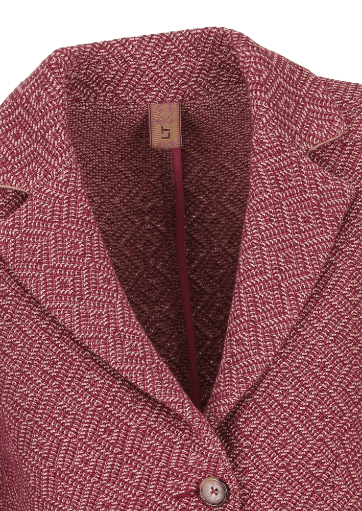 Luis Trenker Blazer in jersey con motivo Lurosella Saldi