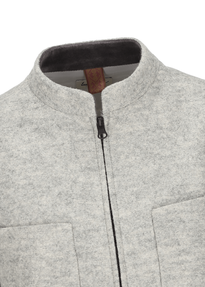 Luis Trenker Blazer in lana follata con cerniera Luanita Vendita Economica