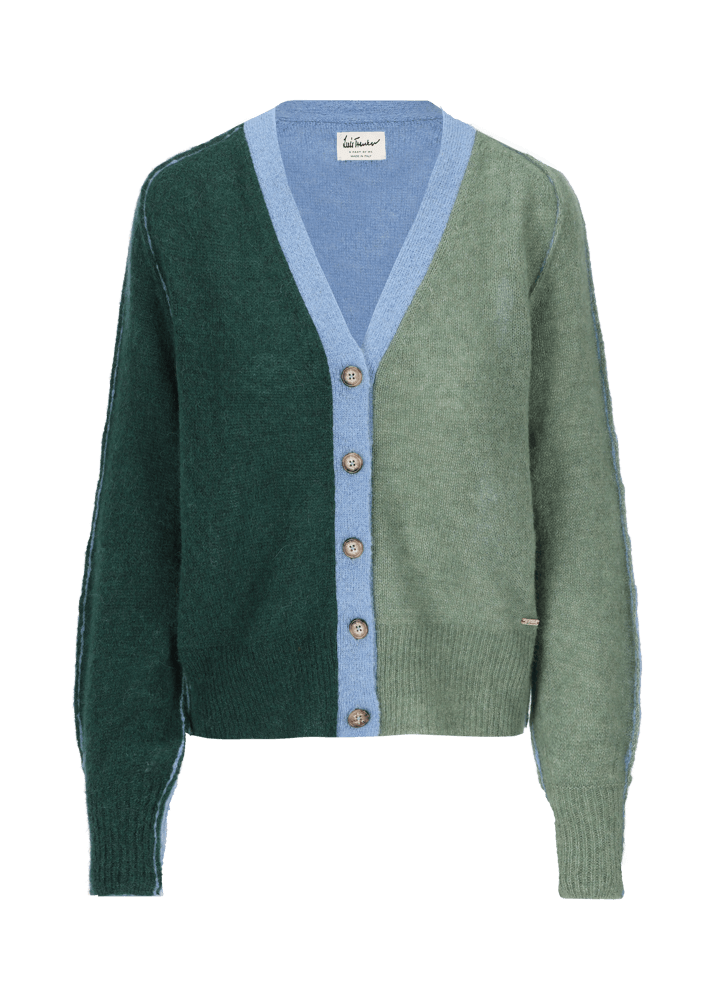Luis Trenker Cardigan con effetto color block Luwadia Trasporto libero internazionale