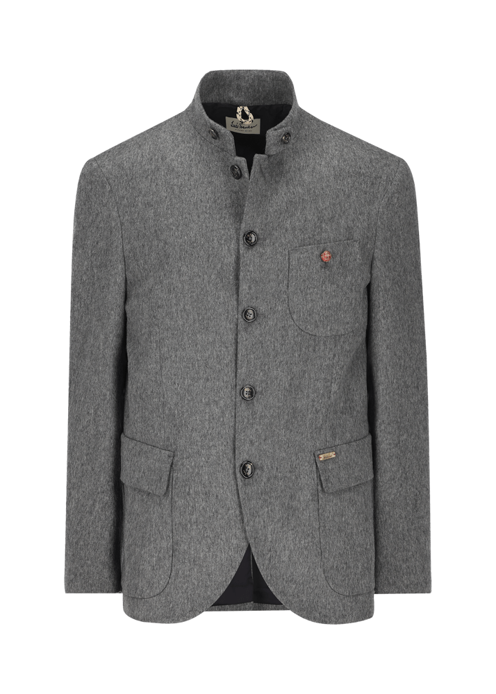Luis Trenker Blazer in loden con colletto alla coreana Lusandro Nuova