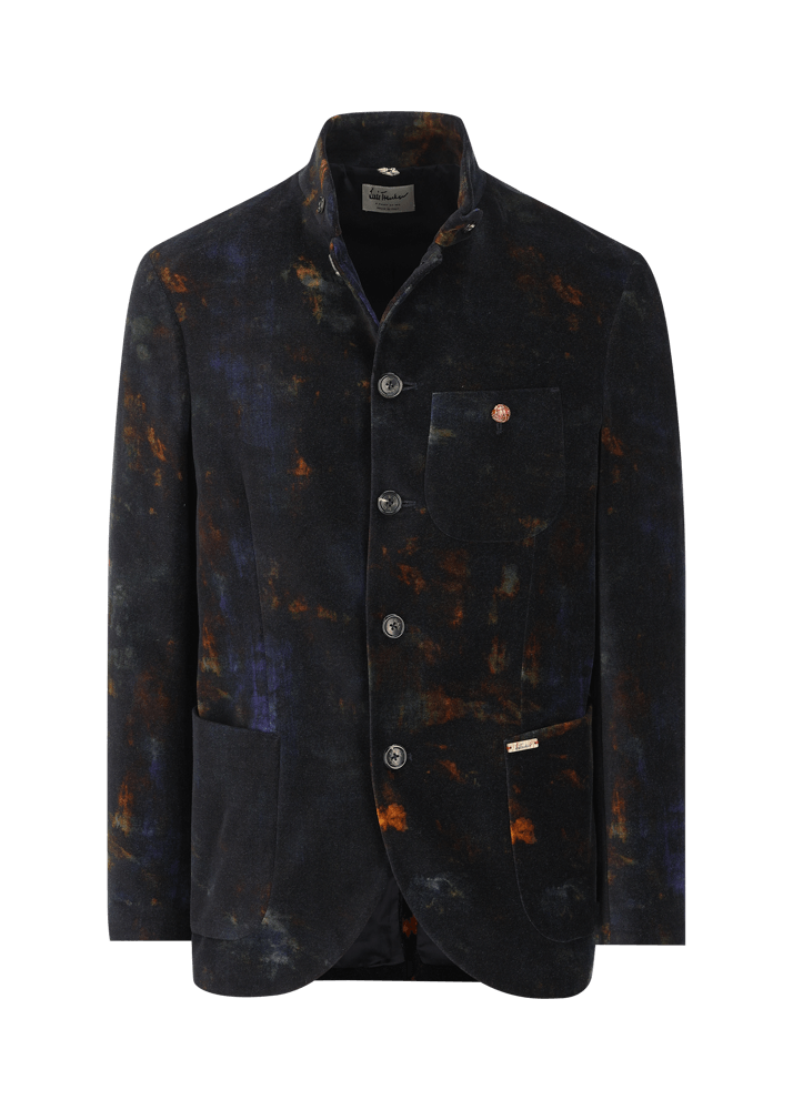 Luis Trenker Blazer in velluto con stampa Lusandro Italia