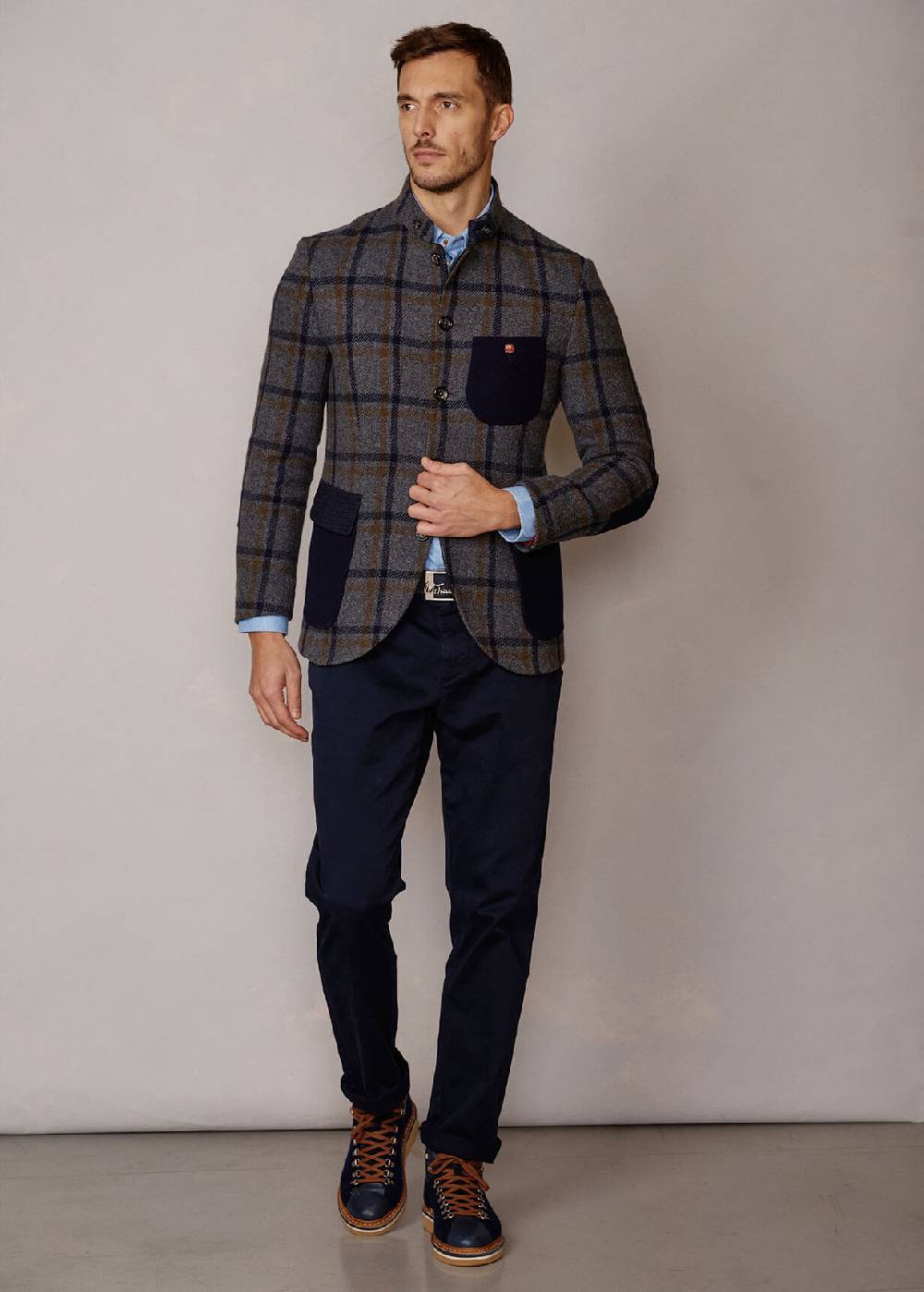Luis Trenker Blazer a quadri in misto lana Lusandro Nuovo