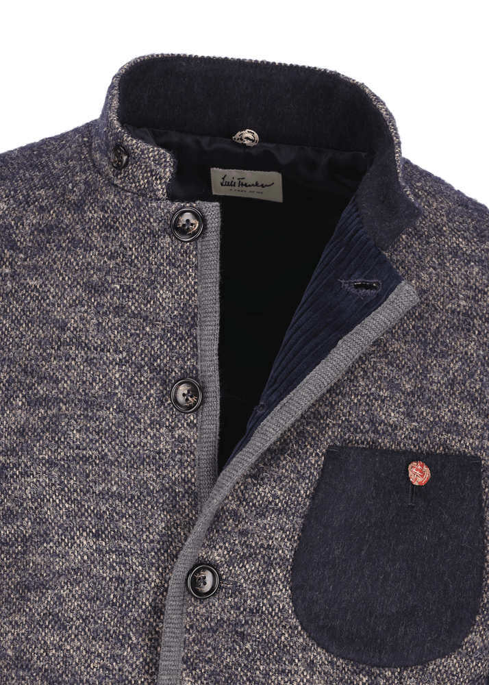 Luis Trenker Blazer lavorato a maglia in un mix di materiali Lusandro Qualità