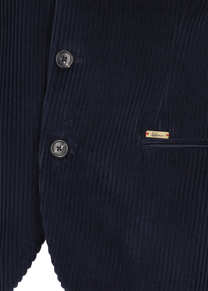 Luis Trenker Blazer in velluto a coste con colletto alla coreana Lusandretto Vendita