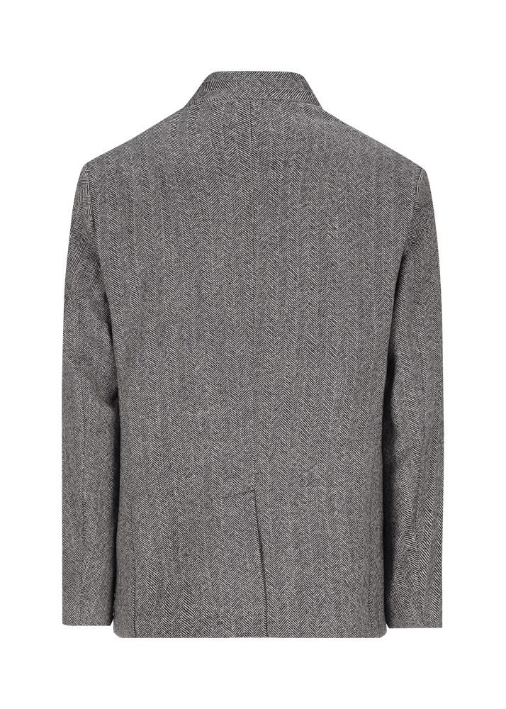 Luis Trenker Blazer con motivo a spina di pesce Lusandretto Spedizione Gratuita