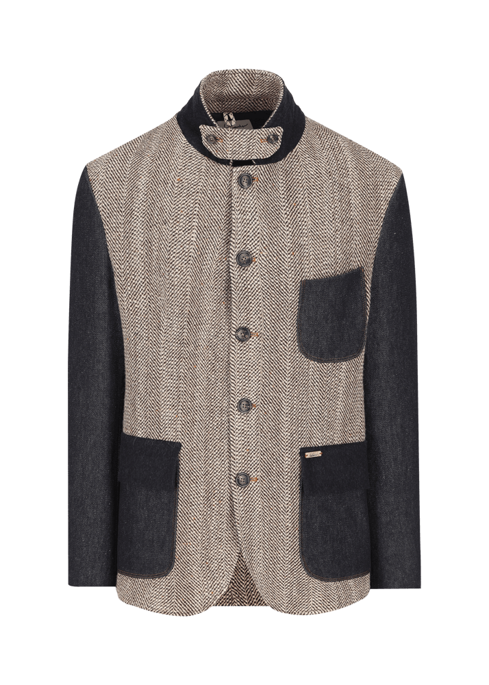 Luis Trenker Blazer realizzato in un mix di materiali Lurobert Negozi Online