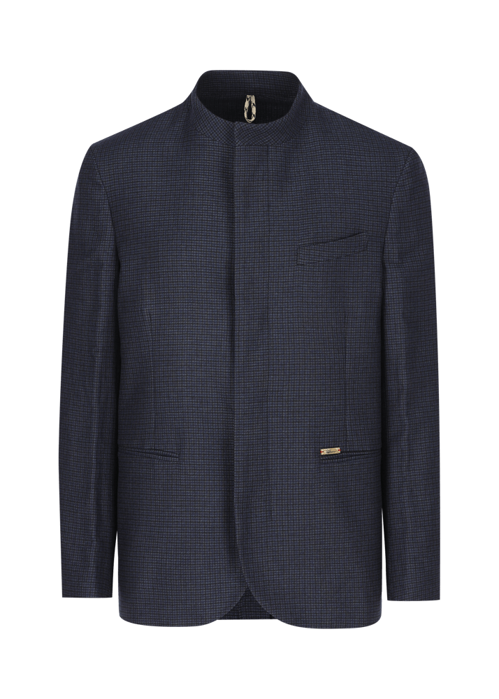 Luis Trenker Blazer con motivo pied-de-poule Lupatrick Acquista Ora
