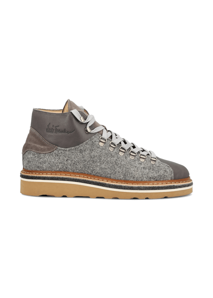 Luis Trenker Sneaker in pelle e feltro Lugionata In Saldo