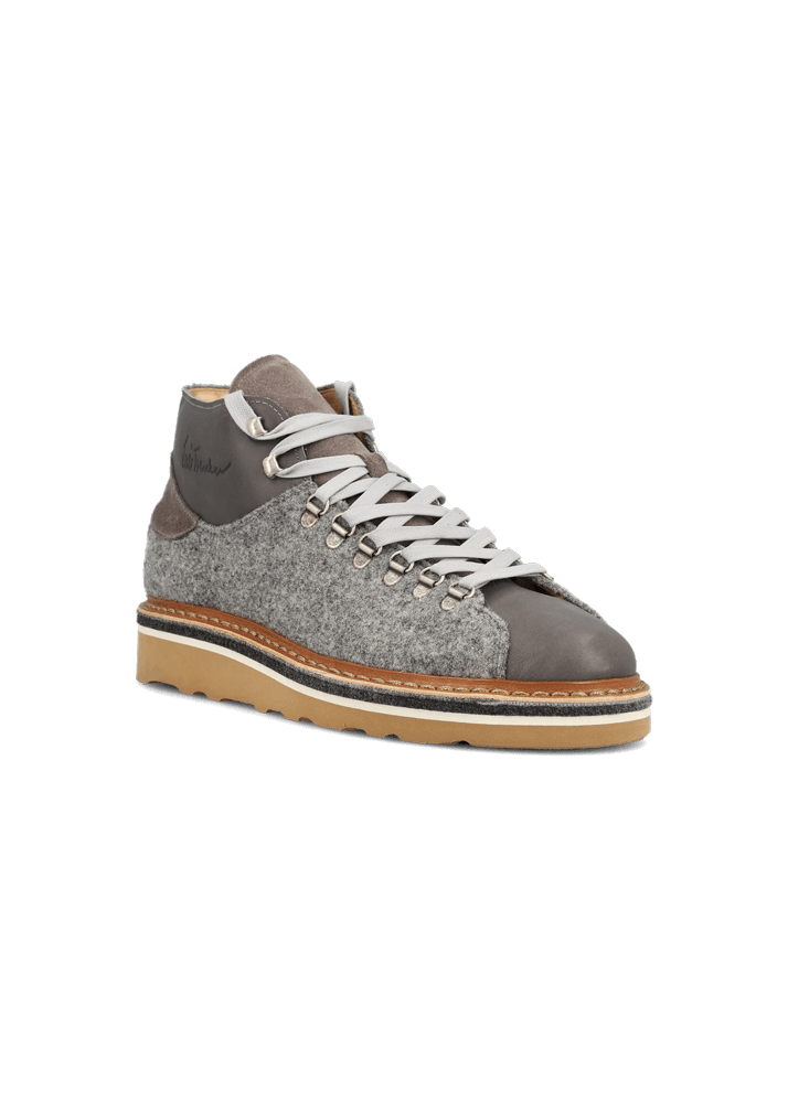 Luis Trenker Sneaker in pelle e feltro Lugionata In Saldo