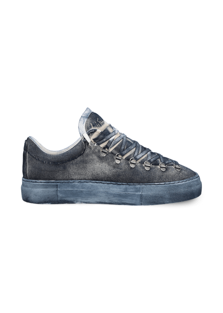 Luis Trenker Sneaker in tela e pelle modello Luleon Nuovo