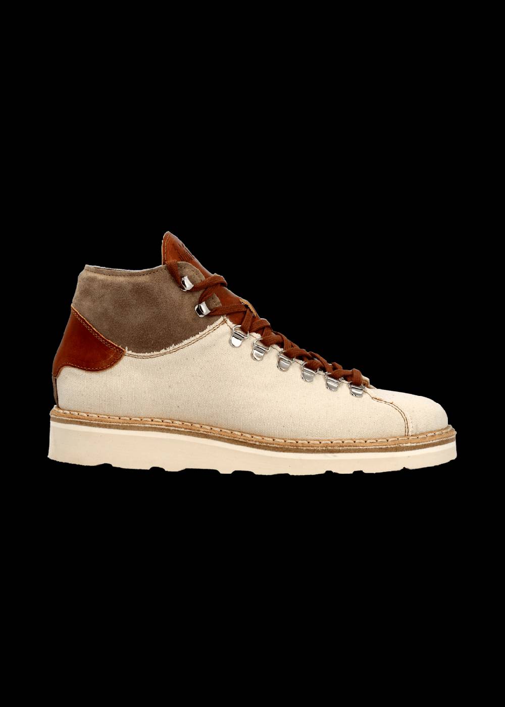 Luis Trenker Sneaker alta in tela e pelle modello Lugionata Vendita
