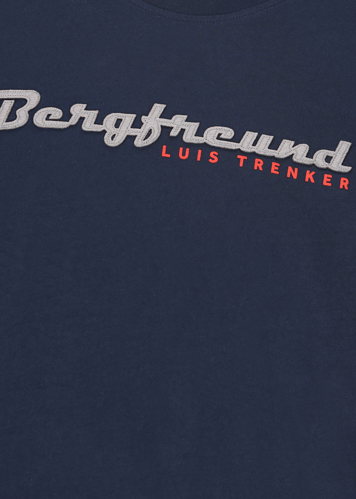 Luis Trenker Maglia a maniche lunghe con scritta Bergfreund Spedizione Gratuita