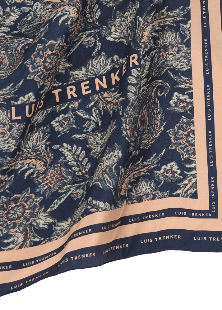 Luis Trenker Foulard di seta con motivo floreale Lufrancara Convenienza