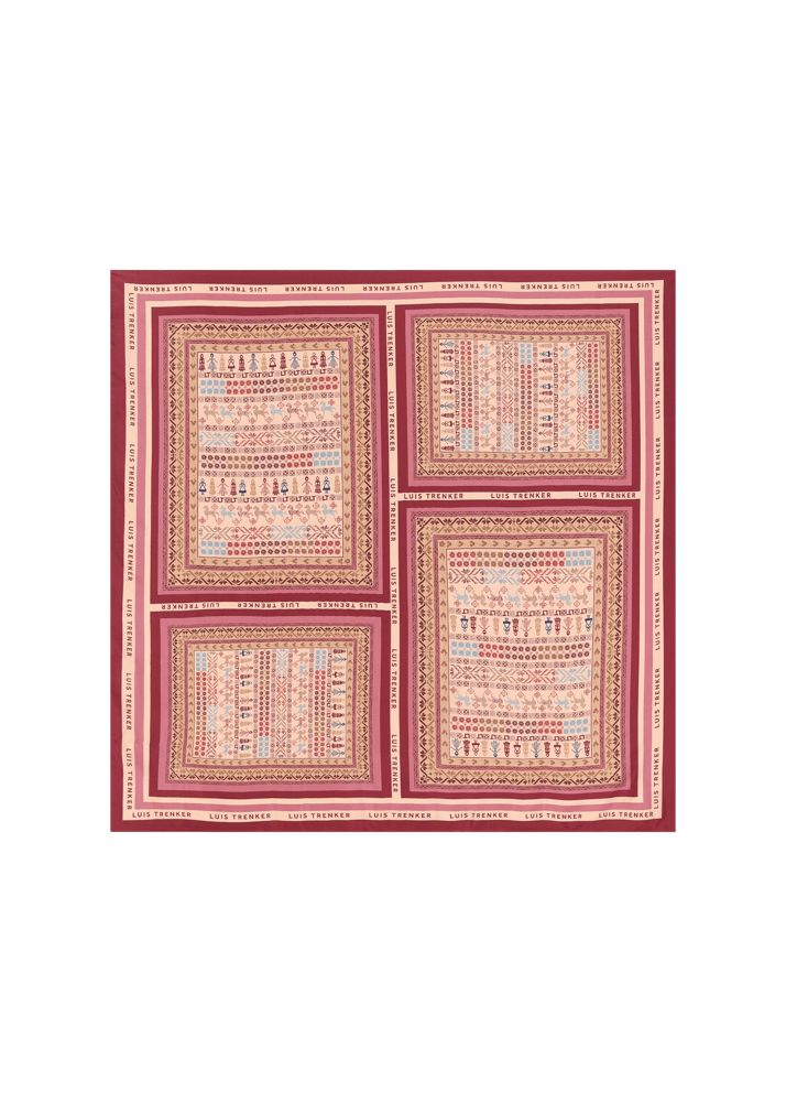Luis Trenker Foulard in seta con stampa originale Lufrancara Novità