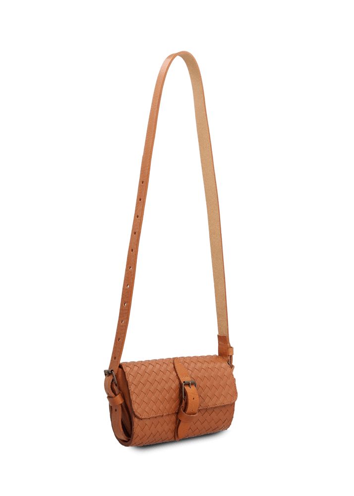 Luis Trenker Marsupio in pelle intrecciata modello Lurenee Nuovo