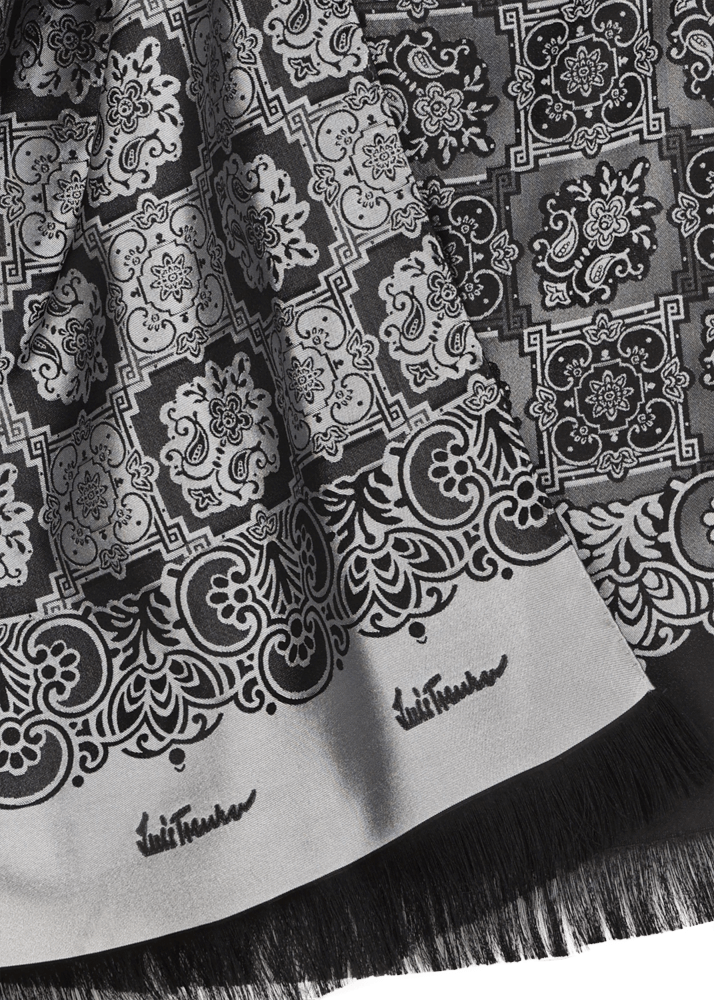 Luis Trenker Sciarpa in seta jacquard modello Lufranzi 50% di sconto con spedizione gratuita