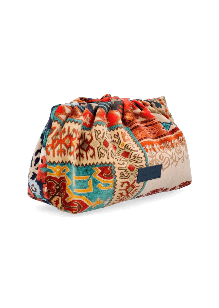 Luis Trenker Clutch in velluto modello Luposch Offerte