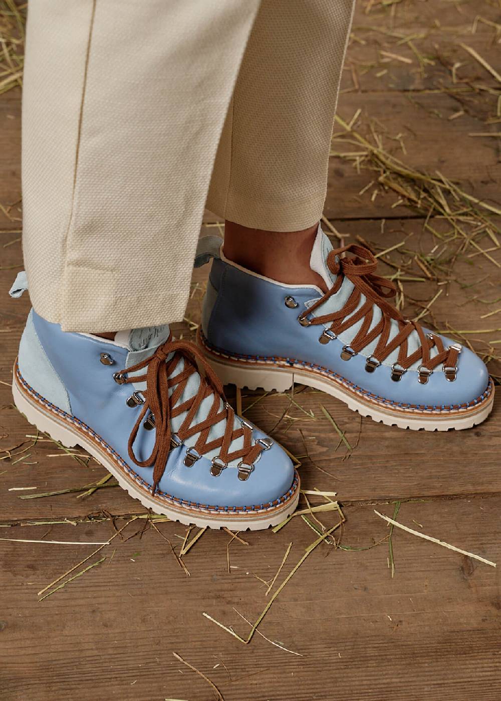 Luis Trenker Scarpa alta stringata in pelle modello Lupaolina Prezzo di fabbrica