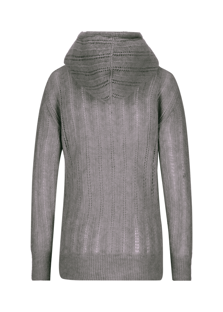 Luis Trenker Pullover lavorato a maglia con cappuccio Luwaltraud Ritorno libero