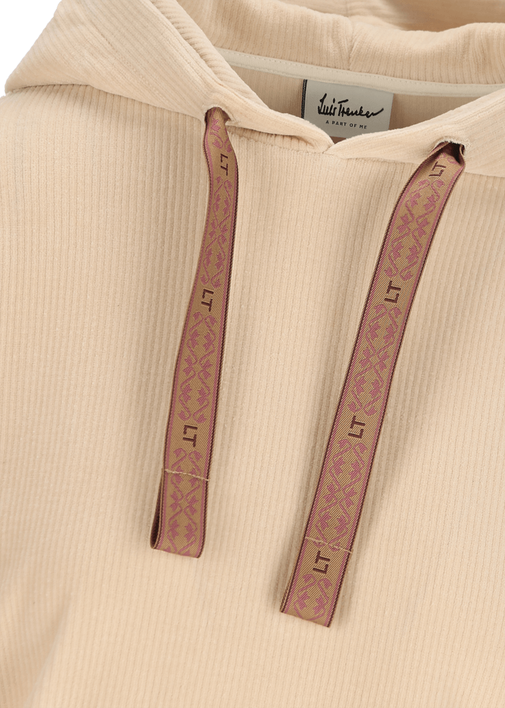 Luis Trenker Pullover con cappuccio realizzato in jersey di velluto a coste Luannette Italia